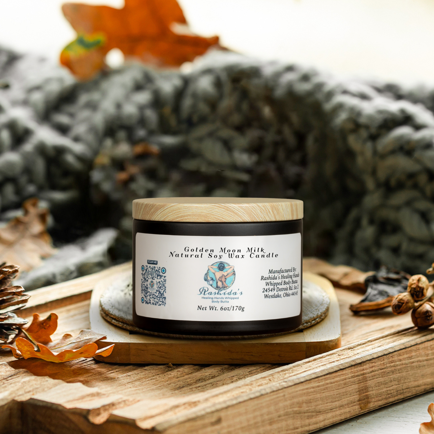 Golden Moon Milk 6oz Tin Soy Candle