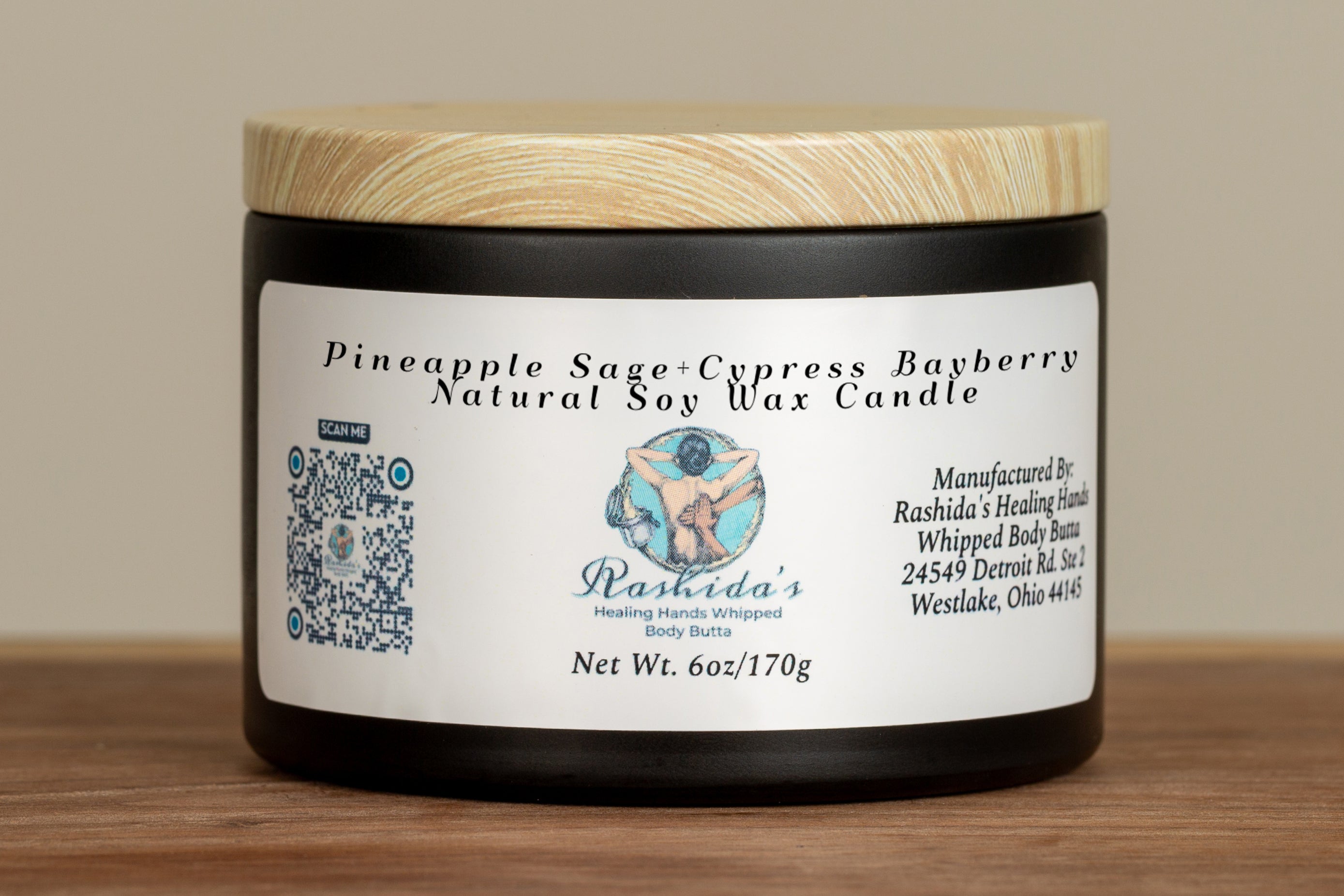 Pineapple Sage + Cypress Bayberry 6oz Soy Candle