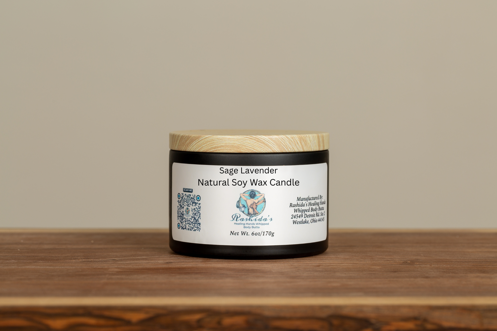 Sage Lavender 6oz Soy Wax Candle