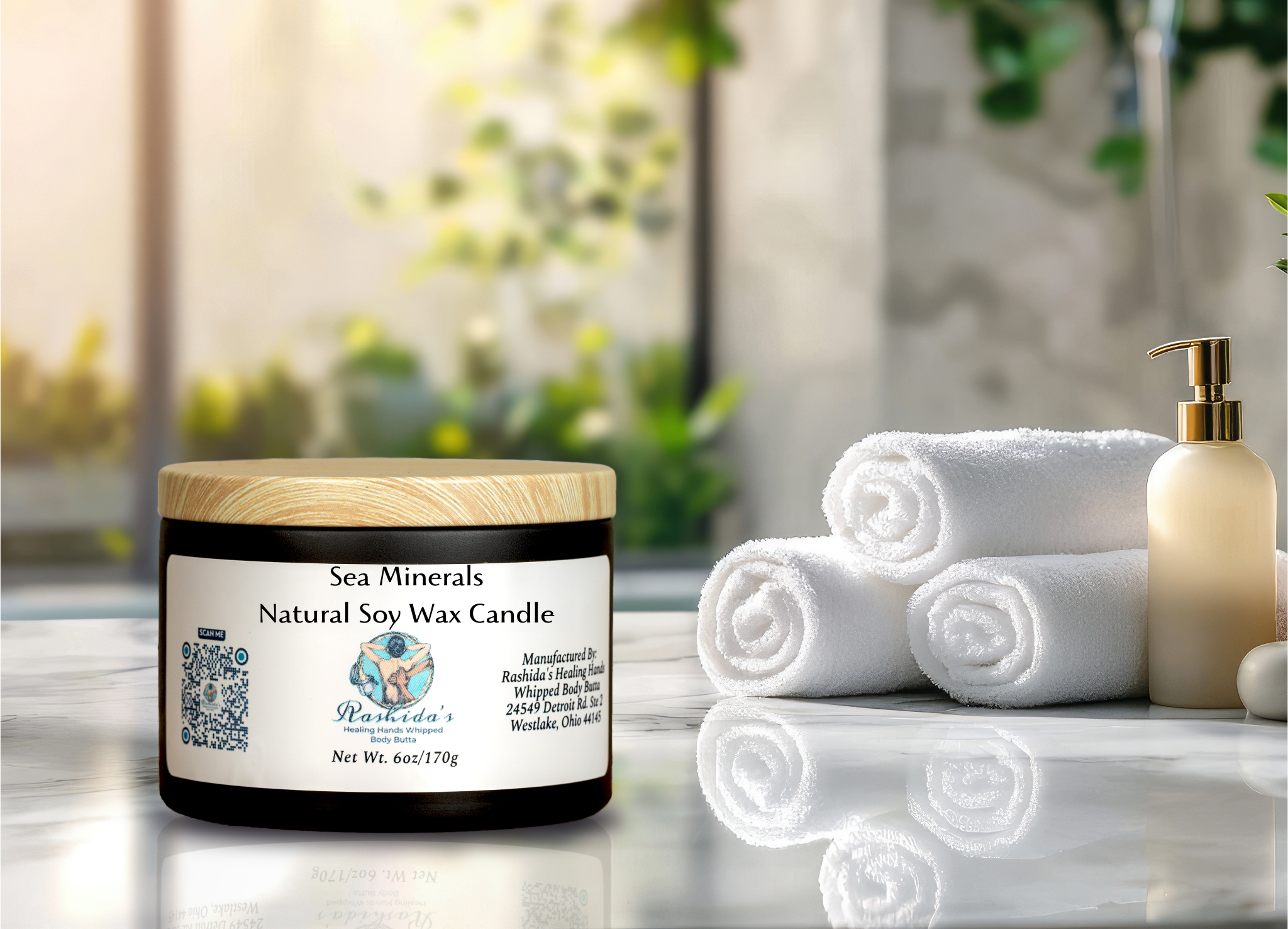 Sea Minerals 6oz Soy Wax Candle