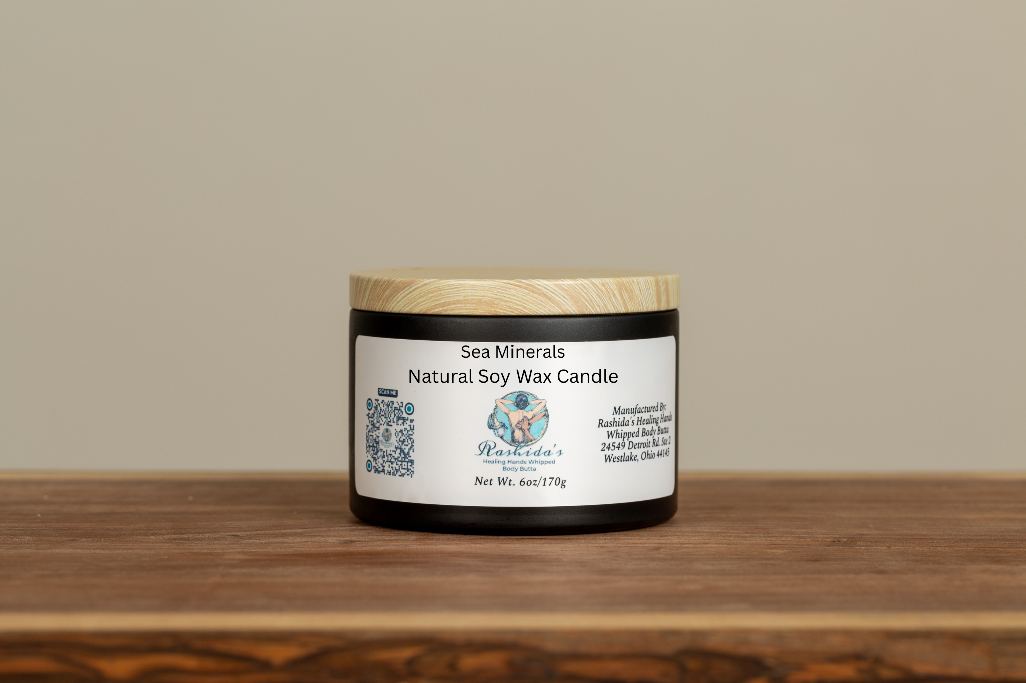 Sea Minerals 6oz Soy Wax Candle