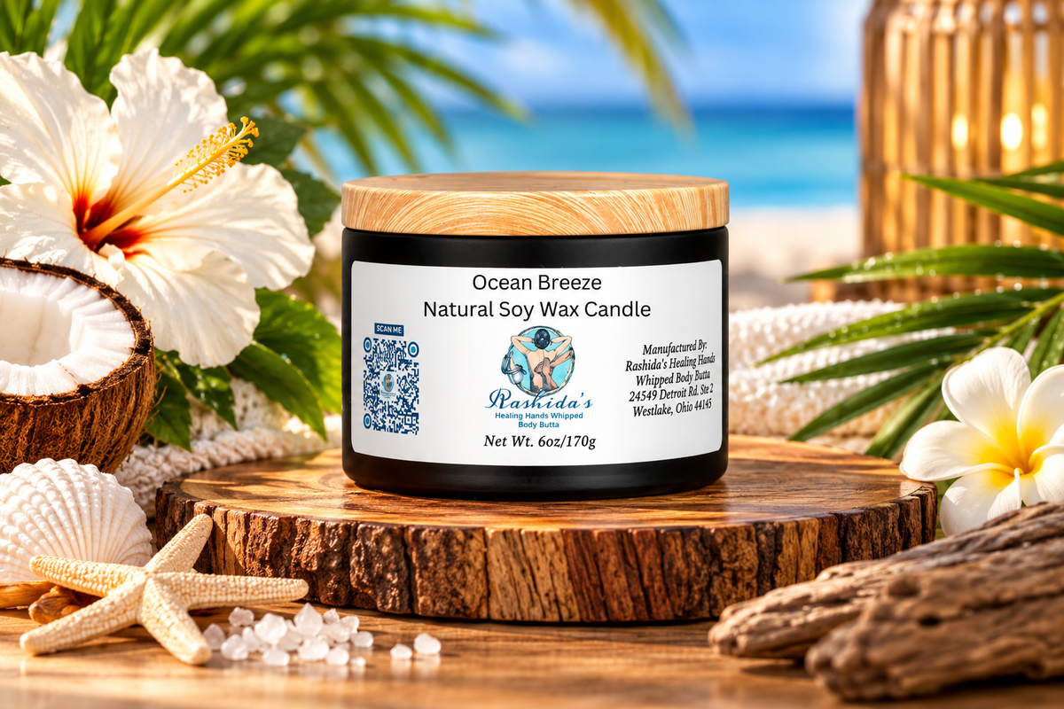 Ocean Breeze 6oz Soy Wax Candle