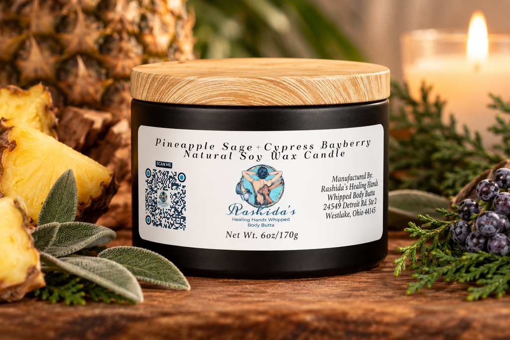 Pineapple Sage + Cypress Bayberry 6oz Soy Candle