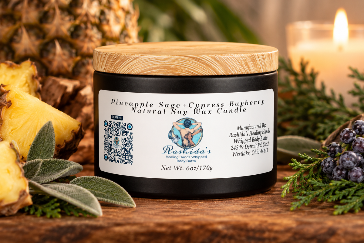 Pineapple Sage + Cypress Bayberry 6oz Soy Candle