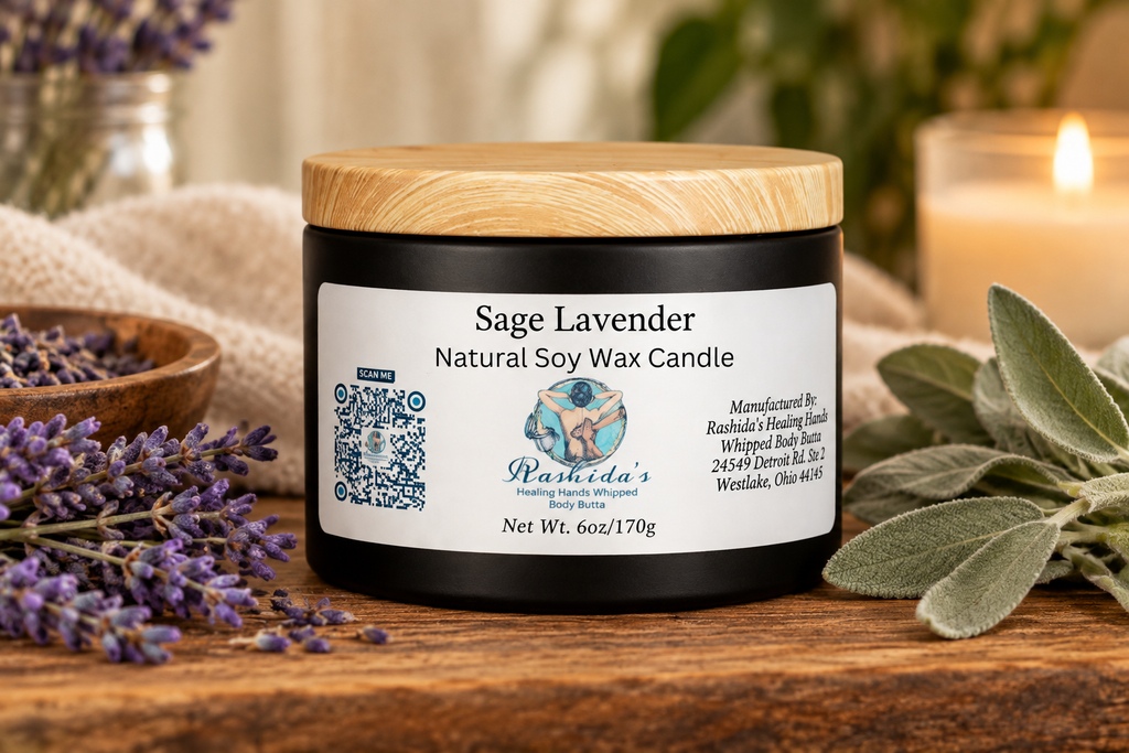 Sage Lavender 6oz Soy Wax Candle
