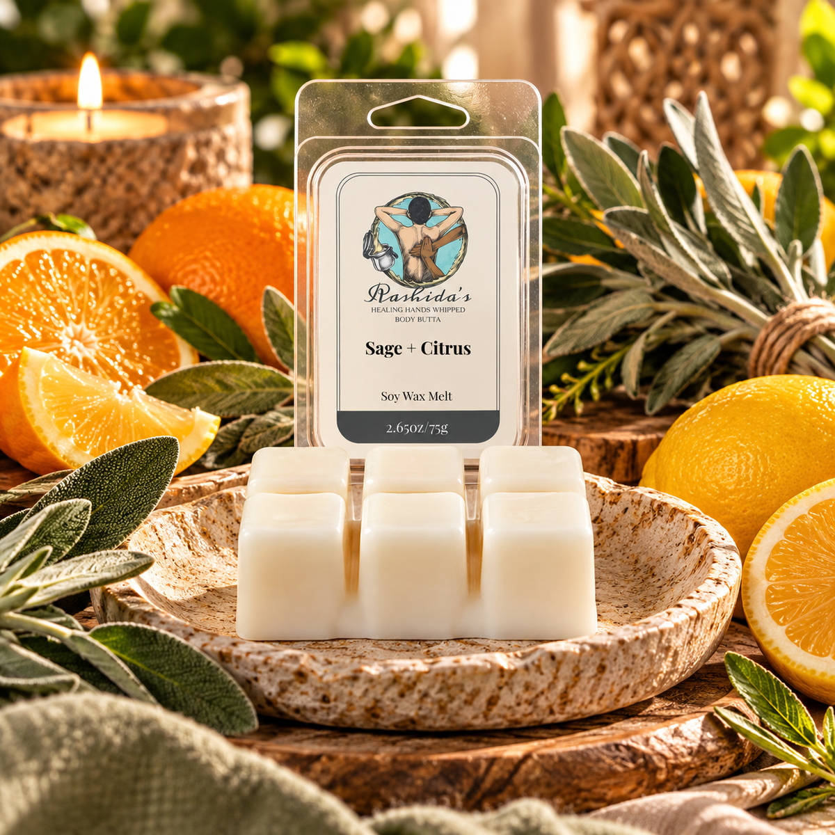 Sage + Citrus Wax Melt