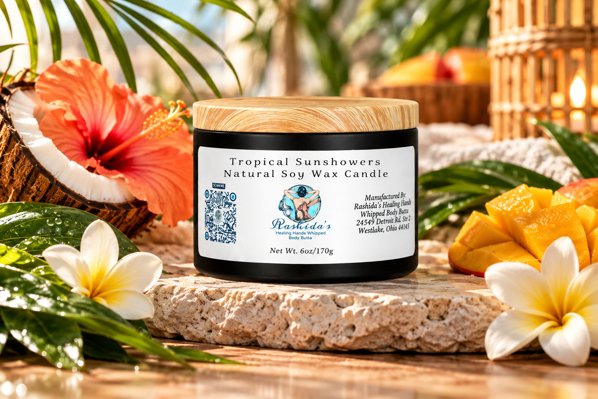 Tropical Sunshowers 6oz Soy Wax Candle