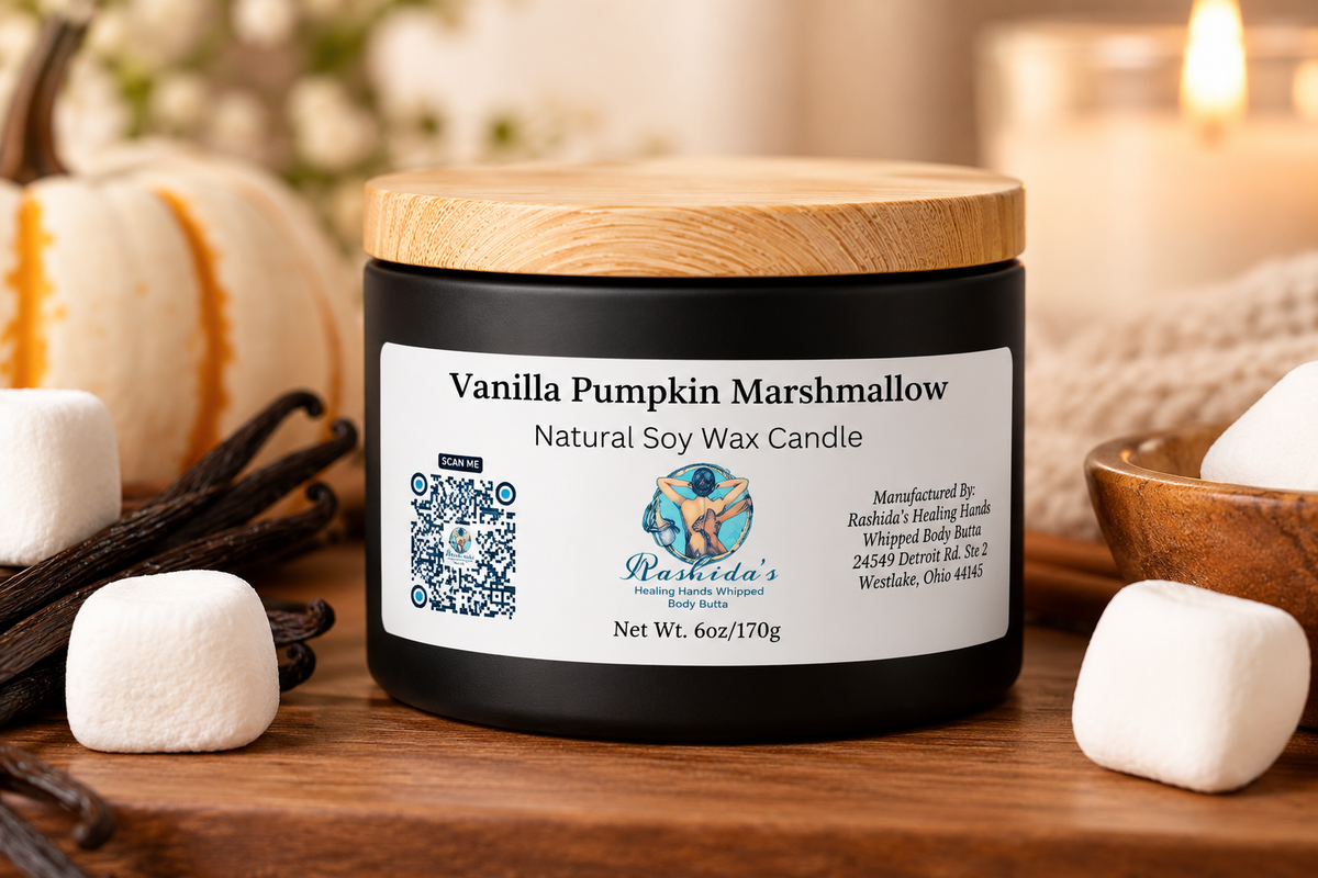 Vanilla Pumpkin Marshmallow 6oz Soy Wax Candle