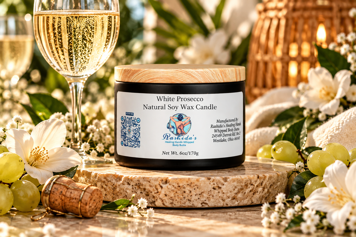 White Prosecco 6oz Soy Wax Candle